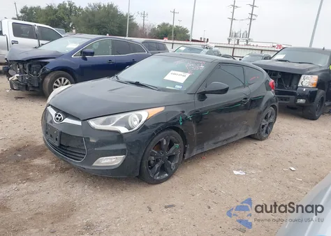 2017 Hyundai Veloster Value Edition z USA, uszkodzony, nr VIN KMHTC6ADXHU318152